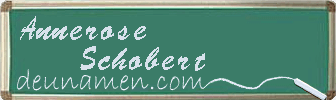Annerose Schobert Visitenkarte